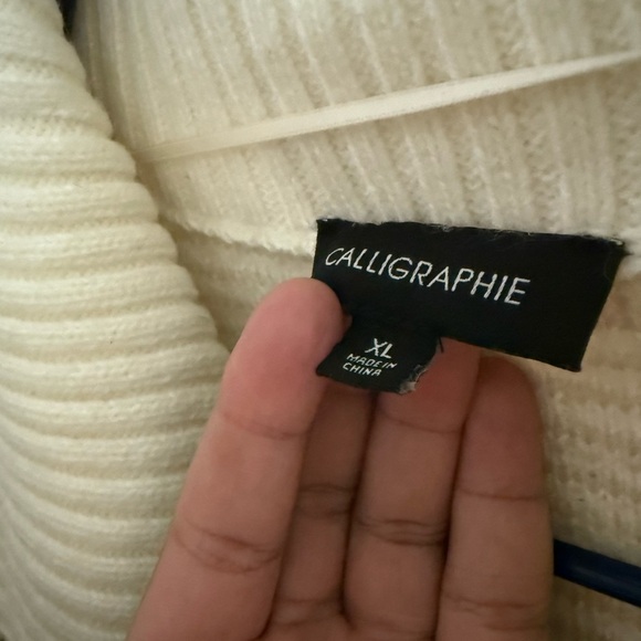 Calligraphie Tan & Cream Cardigan - Picture 6 of 6